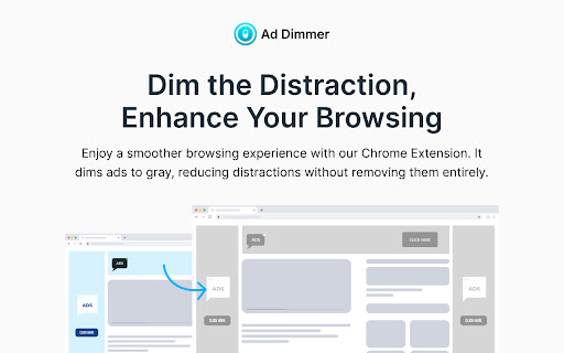 Ad Dimmer  from Chrome web store to be run with OffiDocs Chromium online