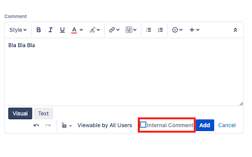 Add JIRA Internal Comment  from Chrome web store to be run with OffiDocs Chromium online