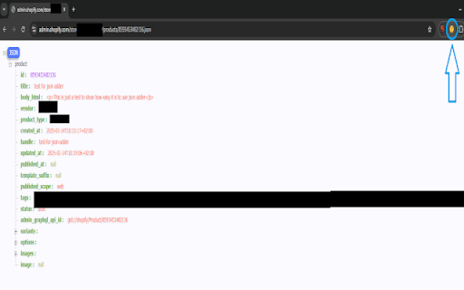 Add JSON to URL  from Chrome web store to be run with OffiDocs Chromium online