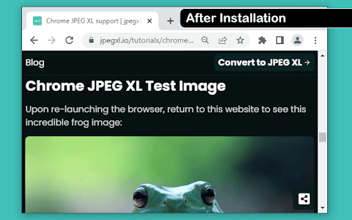 Add JXL support  from Chrome web store to be run with OffiDocs Chromium online