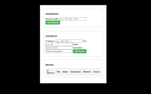 Add Network  from Chrome web store to be run with OffiDocs Chromium online