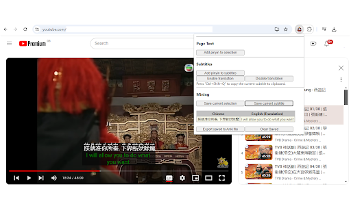 Add Pinyin  from Chrome web store to be run with OffiDocs Chromium online