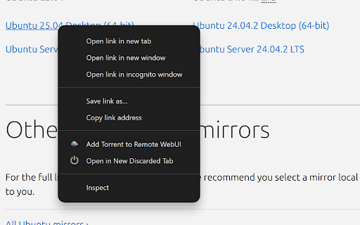 Add Remote Torrent  from Chrome web store to be run with OffiDocs Chromium online