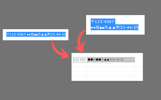 Address Copy Helper  from Chrome web store to be run with OffiDocs Chromium online