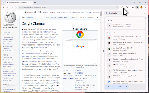 Add to Reading List  from Chrome web store to be run with OffiDocs Chromium online