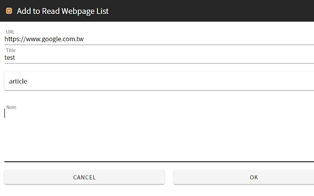 เพิ่มเพื่ออ่านรายการหน้าเว็บจาก Chrome เว็บสโตร์เพื่อใช้งานกับ OffiDocs Chromium ออนไลน์