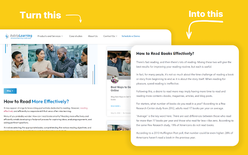 ADHD Reader Lite  from Chrome web store to be run with OffiDocs Chromium online