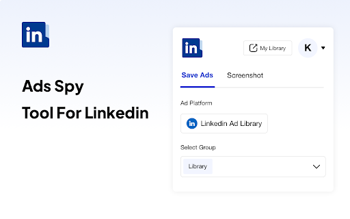 Ad Library LinkedIn Ad Manager  Ad Spy  from Chrome web store to be run with OffiDocs Chromium online
