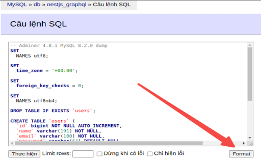Adminer Formatter  from Chrome web store to be run with OffiDocs Chromium online