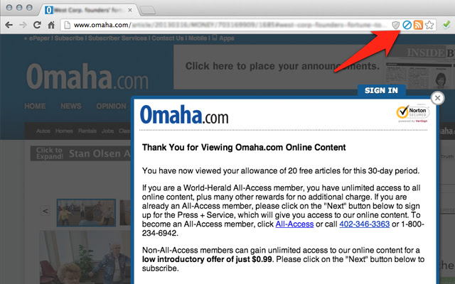 Ad Minus  from Chrome web store to be run with OffiDocs Chromium online