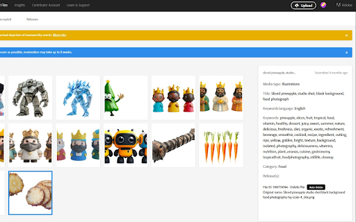 Adobe Stock Auto Delete  from Chrome web store to be run with OffiDocs Chromium online