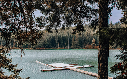 A Dock on a Lake near the Woods  from Chrome web store to be run with OffiDocs Chromium online