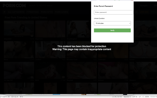 Adolescent Protection  from Chrome web store to be run with OffiDocs Chromium online