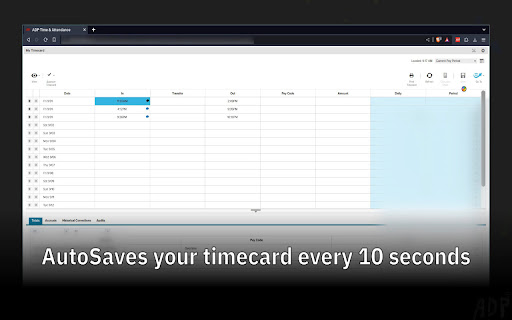 ADP Plus  from Chrome web store to be run with OffiDocs Chromium online