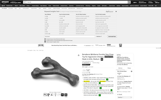 AdRazor: Amazon Keywords Insights Tool  from Chrome web store to be run with OffiDocs Chromium online