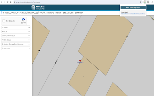 Adres Sorgulama NVI  from Chrome web store to be run with OffiDocs Chromium online