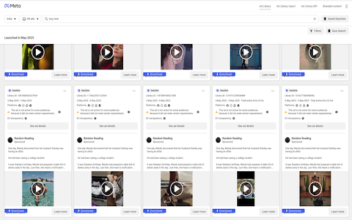 AdsBox: Ad Library Downloader Facebook  from Chrome web store to be run with OffiDocs Chromium online
