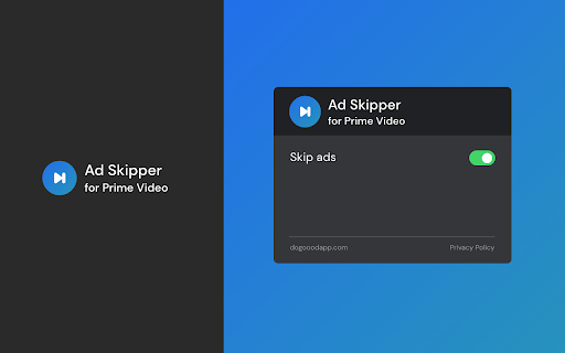 Ad Skipper for Prime Video  from Chrome web store to be run with OffiDocs Chromium online