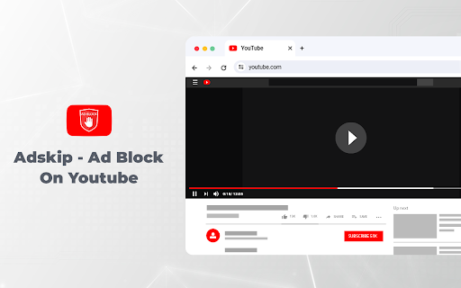 AdSkipper YouTube Ad Blocker  from Chrome web store to be run with OffiDocs Chromium online