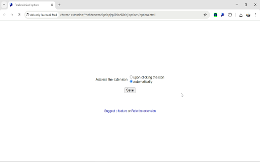 Ads only Facebook feed  from Chrome web store to be run with OffiDocs Chromium online