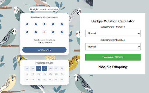 Advanced Budgie Mutation Calculator  from Chrome web store to be run with OffiDocs Chromium online