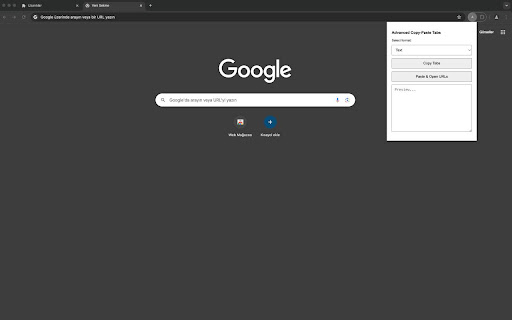 Advanced Copy Paste Tabs  from Chrome web store to be run with OffiDocs Chromium online