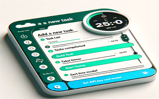 Advanced Pomodoro Task List  from Chrome web store to be run with OffiDocs Chromium online