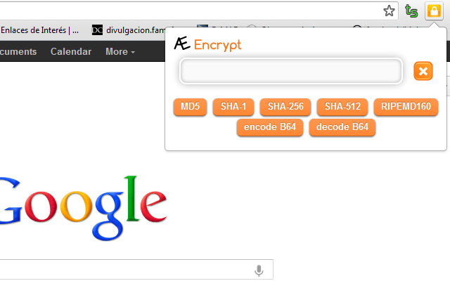 AE Encrypt  from Chrome web store to be run with OffiDocs Chromium online