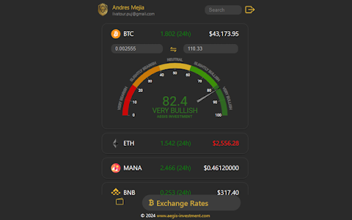 Aegis Investment  from Chrome web store to be run with OffiDocs Chromium online