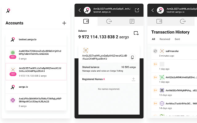 Aergo Connect  from Chrome web store to be run with OffiDocs Chromium online