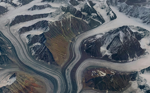 Aerial View of Snow Covered Mountains  from Chrome web store to be run with OffiDocs Chromium online