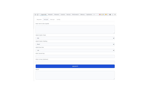 AES Crypto  from Chrome web store to be run with OffiDocs Chromium online