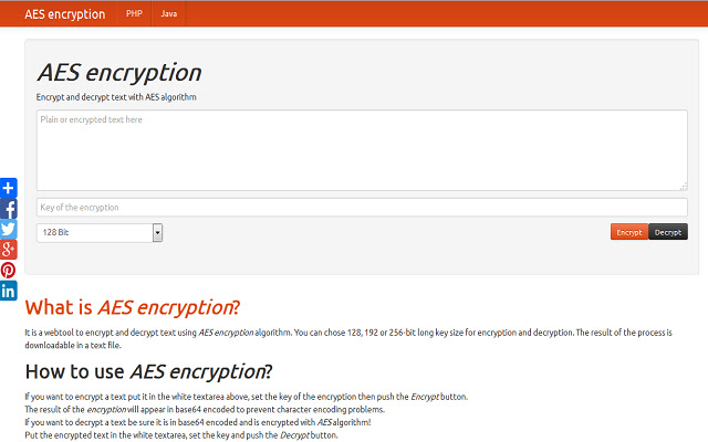 AES Encryption  from Chrome web store to be run with OffiDocs Chromium online