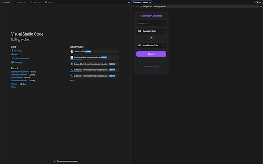 Aesthetic Currency Converter  from Chrome web store to be run with OffiDocs Chromium online
