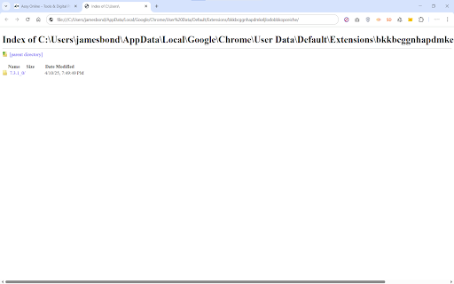 AesyTools Chrome Extension Directory Finder  from Chrome web store to be run with OffiDocs Chromium online