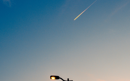 A Falling Star in a Clear Blur Sky  from Chrome web store to be run with OffiDocs Chromium online