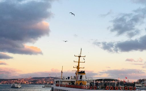 A Ferry Boat on the Bosporus Strait  from Chrome web store to be run with OffiDocs Chromium online