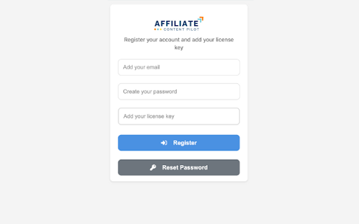 Affiliate Content Pilot  from Chrome web store to be run with OffiDocs Chromium online