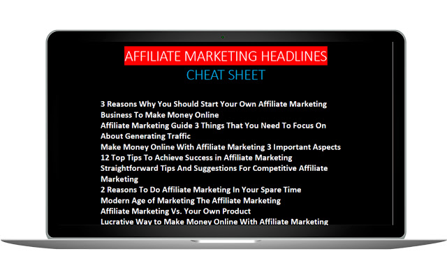 Affiliate Marketing Cheat Sheet  from Chrome web store to be run with OffiDocs Chromium online