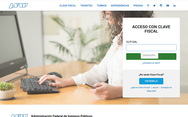 AFIP: recordar CUIT  from Chrome web store to be run with OffiDocs Chromium online