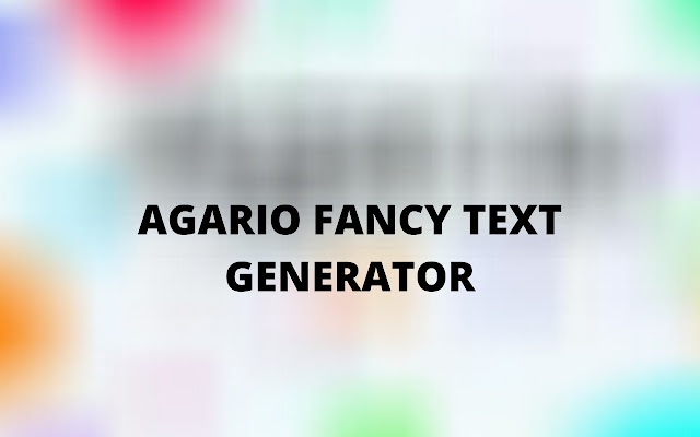 Agario Fancy Text Generator  from Chrome web store to be run with OffiDocs Chromium online