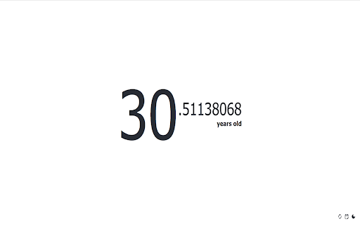 Age Counter MeaVana  from Chrome web store to be run with OffiDocs Chromium online
