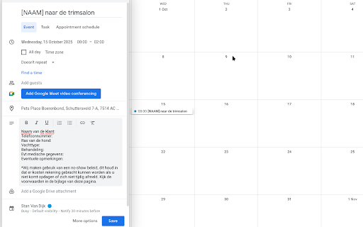 Agenda Setter  from Chrome web store to be run with OffiDocs Chromium online