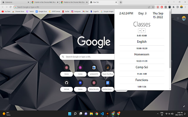 Agendy  from Chrome web store to be run with OffiDocs Chromium online