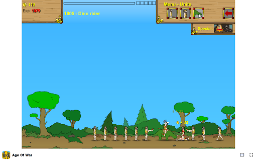 Age Of War Game Command your army from the Stone Age to the Future!  from Chrome web store to be run with OffiDocs Chromium online