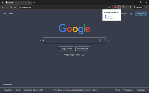 Agers Dark Theme  from Chrome web store to be run with OffiDocs Chromium online