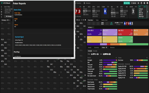Aggregated Holdem Reports for GTO Wizard  from Chrome web store to be run with OffiDocs Chromium online