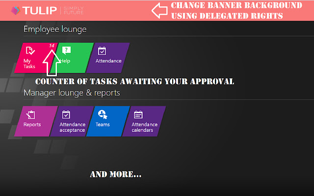Agile Tulip Extension  from Chrome web store to be run with OffiDocs Chromium online