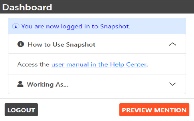 Agility PR Solutions Snapshot Monitoring+  from Chrome web store to be run with OffiDocs Chromium online