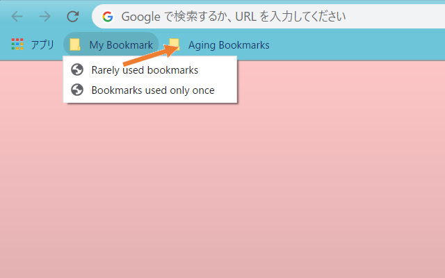 Aging Bookmarks  from Chrome web store to be run with OffiDocs Chromium online